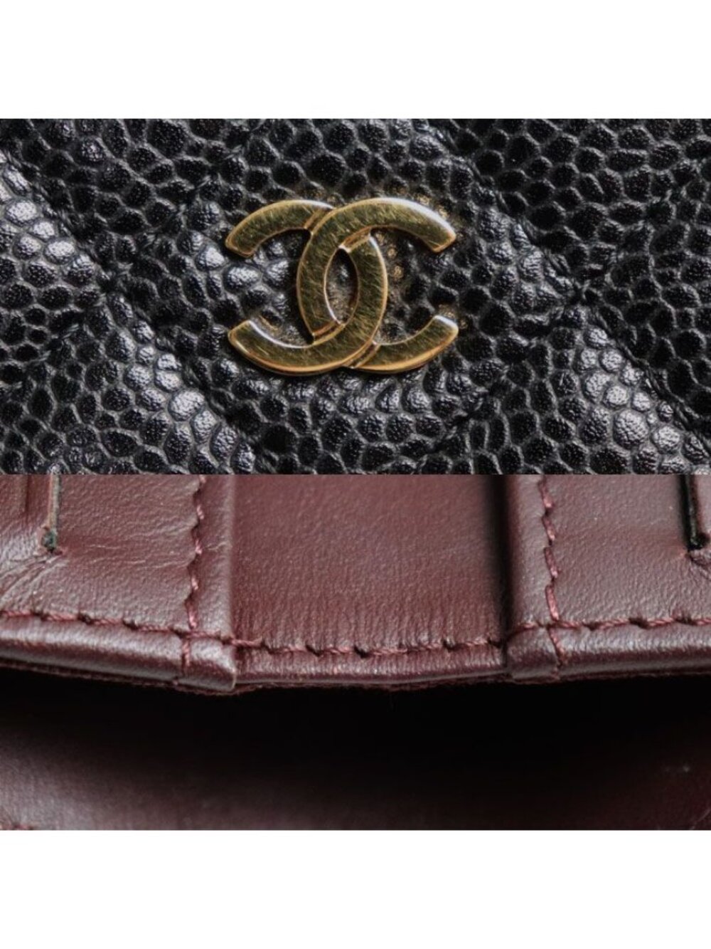 Chanel Quilted Double Hook Bifold Wallet Black - Picture 7 of 8